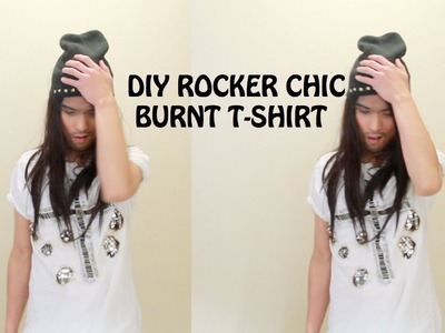 DIY Rocker Chic Burnt T-Shirt | Series 2 of 3
