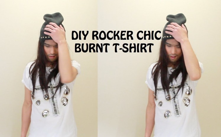 DIY Rocker Chic Burnt T-Shirt | Series 2 of 3