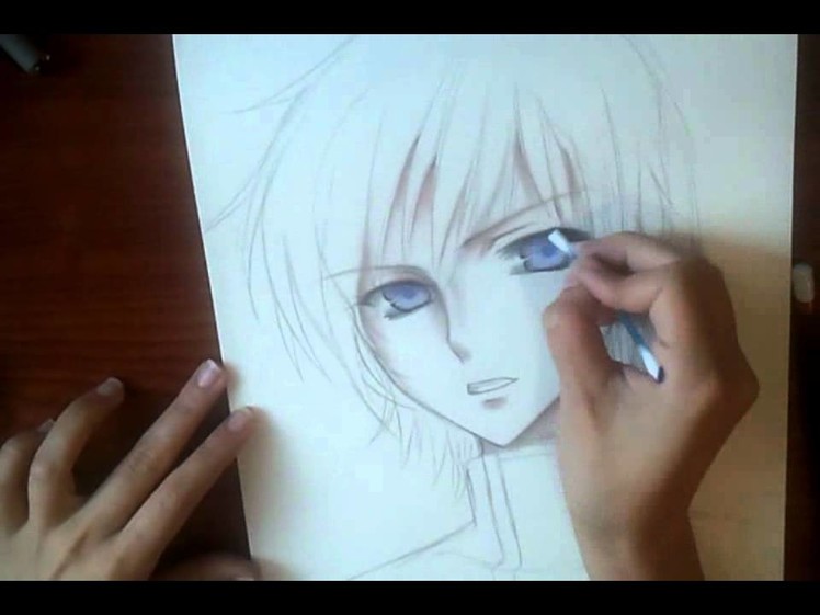 Drawing Lelouch with Tinted Charcoals! [HD]