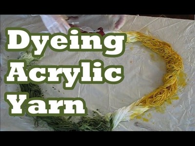 Dyeing Acrylic Yarn Sheepishly Sharing 2014 11 4 #93