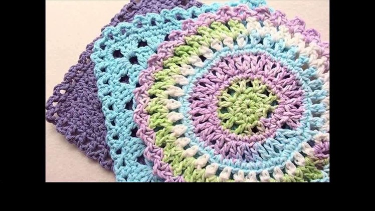 Easy crochet dishcloth