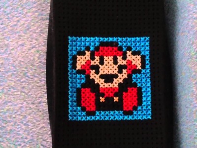 Game Over Mario iPhone 4 cross stitch case