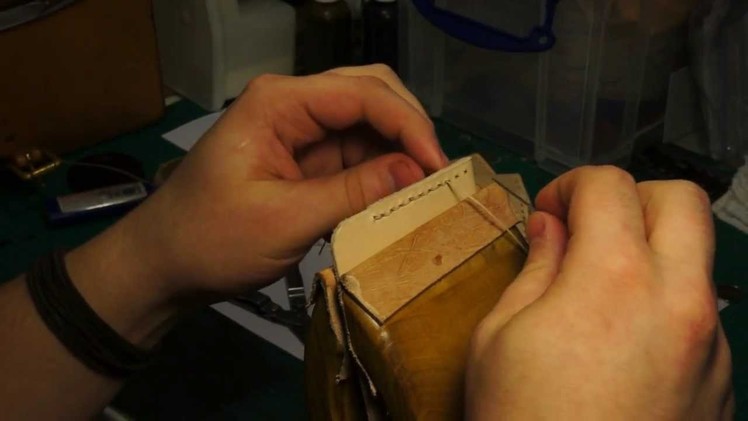 Hand and Sew: Saddle stitching the Simple Leather Wallet