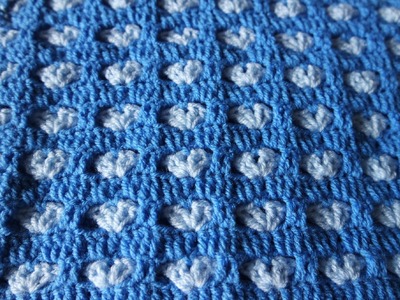 How to crochet hearts blanket free tutorial pattern by marifu6a