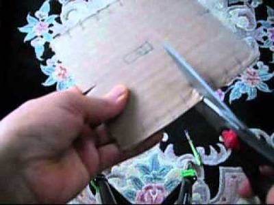 How To Cut Cardboard Square To Make A Bracelet.
