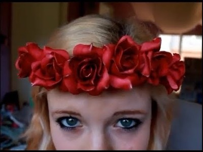 How to Make a Lana Del Rey Inspired Flower Crown Headband