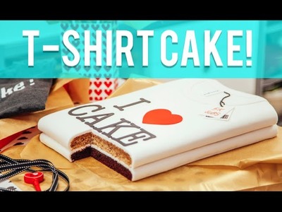 How To Make A T-SHIRT out of CAKE! Stacked chocolate and banana cakes covered in fondant!