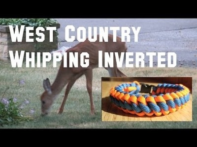 How to make a West Country Whipping Inverted Paracord Bracelet Tutorial (Paracord 101)