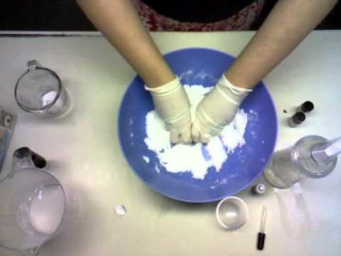 How to make bath bombs, "relaxing" scent
