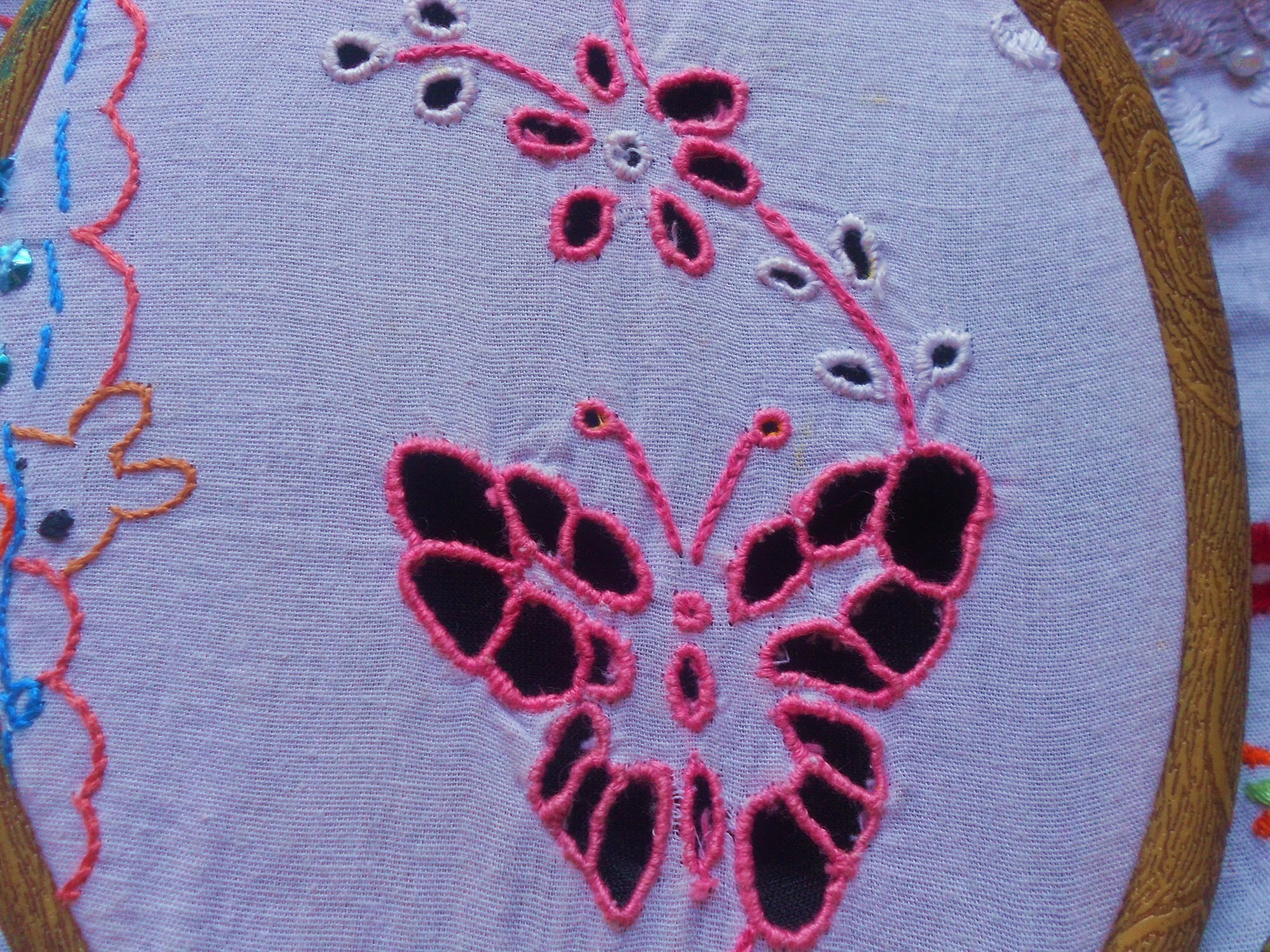 How to sew a eyelet stitch TUTORIAL