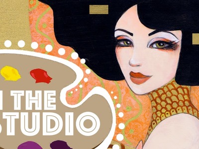 In the Studio #2: Klimt Inspired Speed Paint by Leilani Joy