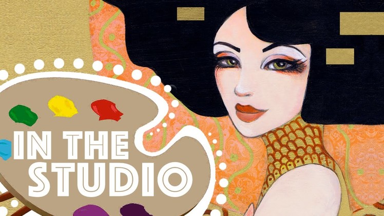 In the Studio #2: Klimt Inspired Speed Paint by Leilani Joy