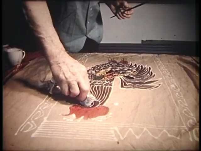 Michael O'Connell: wax resist batik artist's studio, home and textiles
