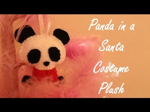 Panda in a Santa Costume Plush COLLAB