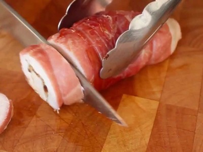Prosciutto Wrapped Chicken Breast Stuffed with Dried Cherries - Valentine's Day Entree Special