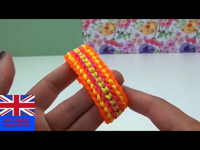 Rainbow loom dragon scale - DOUBLE DRAGON loom bracelet tutorial