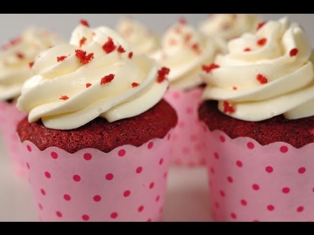 Red Velvet Cupcakes Recipe Demonstration - Joyofbaking.com