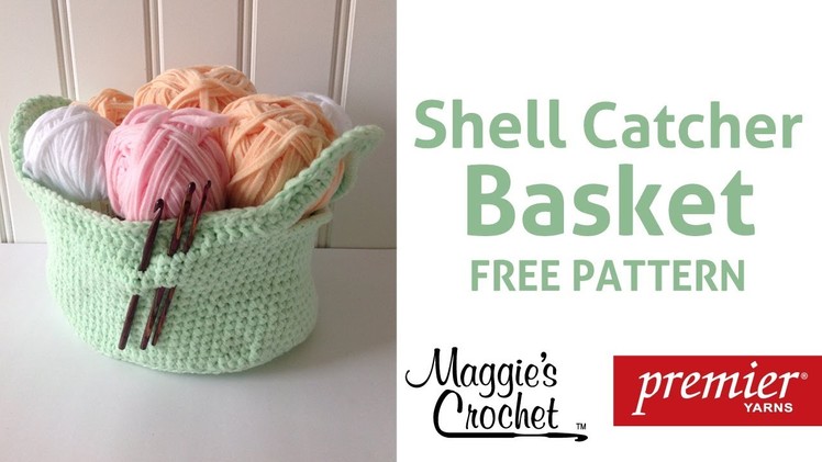 Shell Catcher Basket Free Crochet Pattern - Right Handed