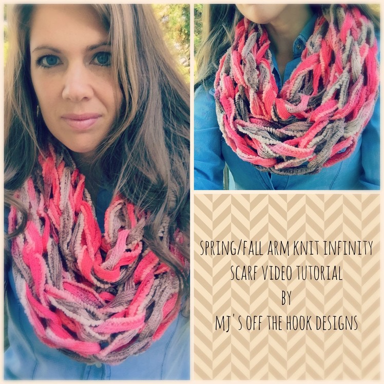 Spring & Fall Arm Knit Infinity Scarf
