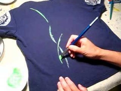 T shirt, paint with fabric paints 2