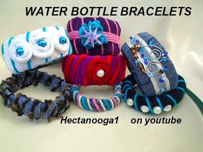 WATER BOTTLE BRACELETS, Girl guides, Camp Projects, Birthday Party Activity