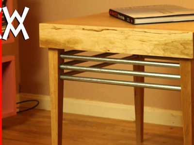 Build a wood and steel end table