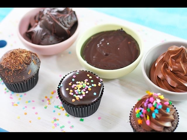 Chocolate Ganache Recipe - 3 Ways! Whipped, Poured and Spread Frosting by My Cupcake Addiction