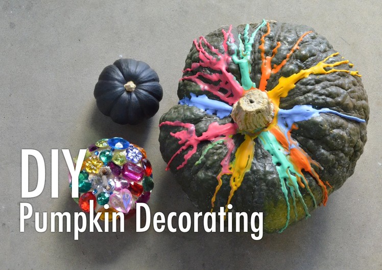 DIY Pumpkin Decorating: Jewels, Melted Crayons and Chalkboard Paint with Mr. Kate