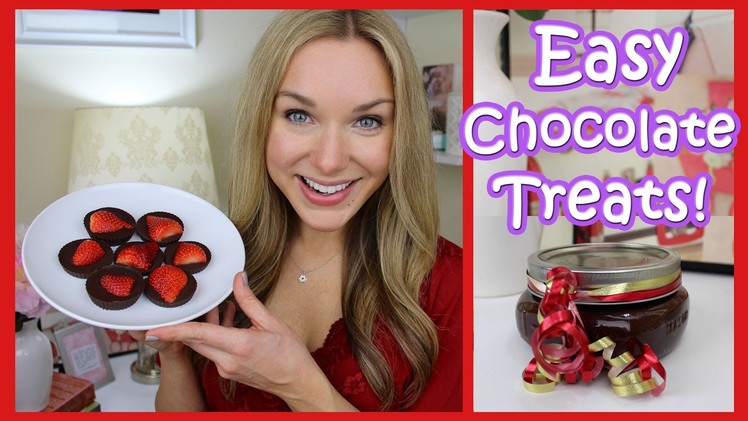 Easy Chocolate Treats! Chocolate Strawberries & Body Scrub ❤