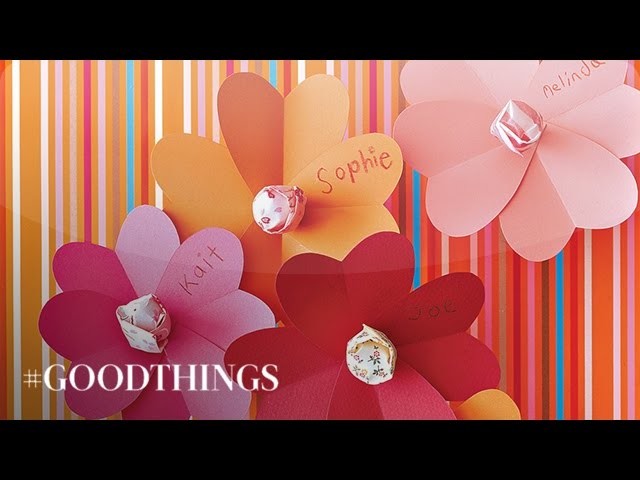 Good Things: How to Make Lollipop Flower Valentines - Martha Stewart