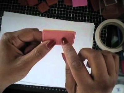 Home made cling mount for rubber stamps