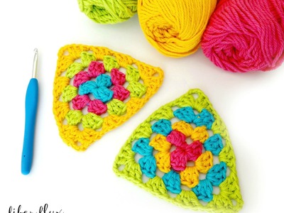 How To Crochet  A Granny Triangle, Episode 245