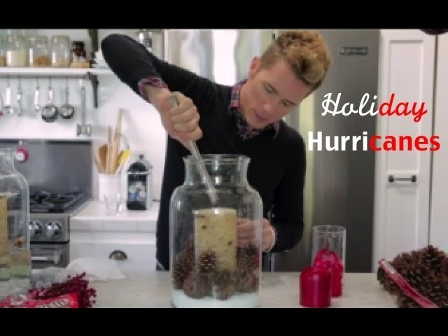 How to Decorate with Hurricane Glass for the Holidays