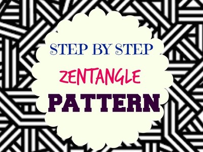 How to draw Zen-tangle Patterns - ♥ Step by Step Tutorial ♥
