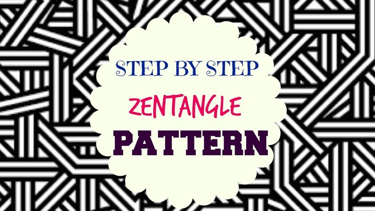 How to draw Zen-tangle Patterns - ♥ Step by Step Tutorial ♥