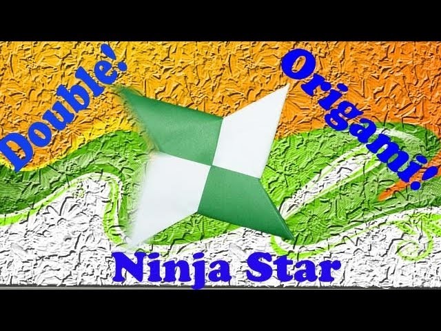 How to Make A Double Paper(Origami) - Ninja Star(Shuriken)