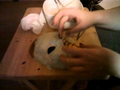How to make a masquerade ball mask out of papper mache tutorial 1