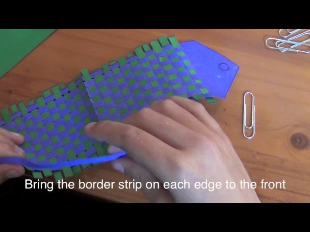 How to make a woven bookmark