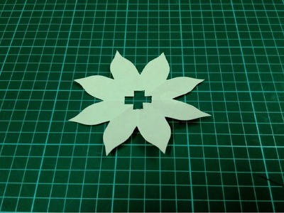 How to make simple and easy kirigami paper flower - 2