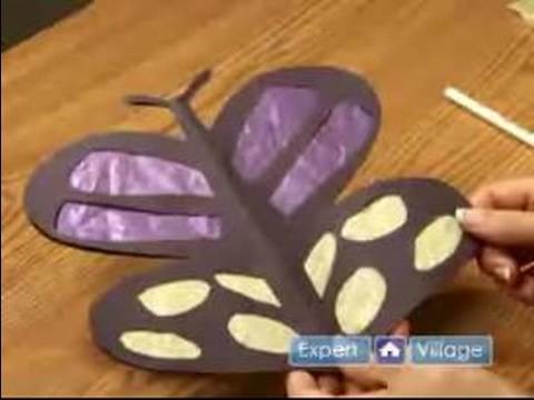 How To Make Tissue Paper Crafts : How To Make A Tissue Paper Butterfly