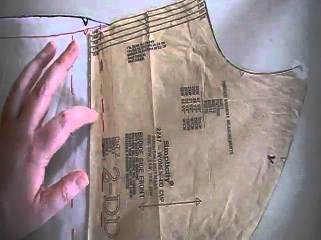 How to Modify a dress pattern by removing the empire waist seam