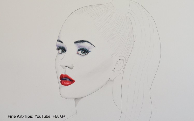 Katy Perry - How to Draw a Minimalistic Portrait