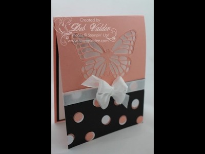 Laser Cut Butterflies Thinlit Window Card with Deb Valder