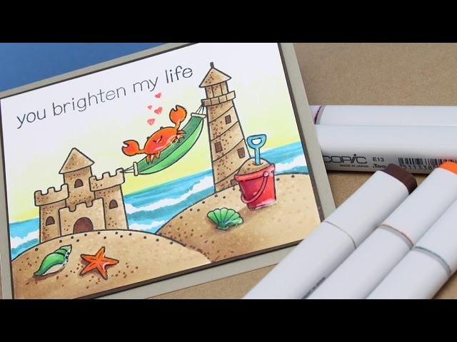 Magical Monday: How to Color Sand (Lawn Fawn - Life is Good)