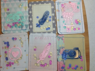 Project Life Vellum Shaker Cards with Sequins