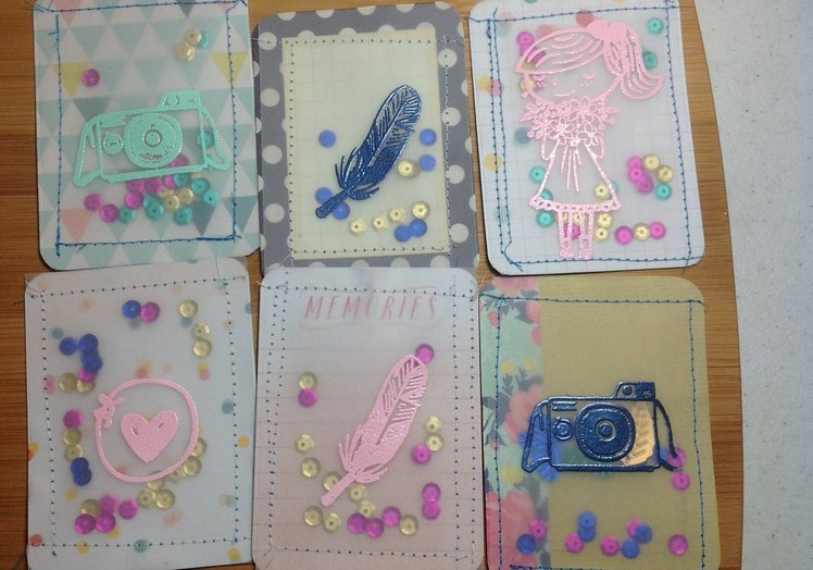 Project Life Vellum Shaker Cards with Sequins