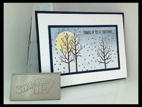 Simply Simple NOW OR WOW - White Christmas Crayon Resist by Connie Stewart