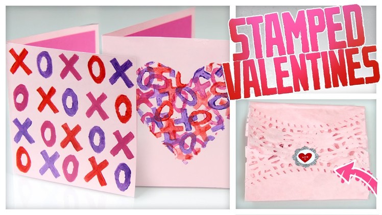Stamped Valentines & Doily Envelopes - Do It, Gurl