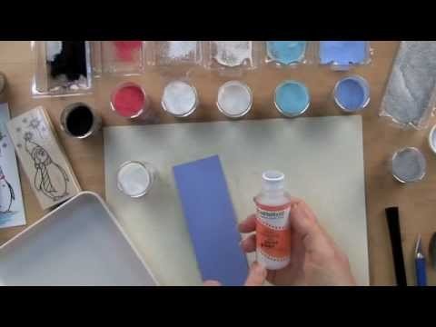 Stampendous Painting With Powder Backgrounds