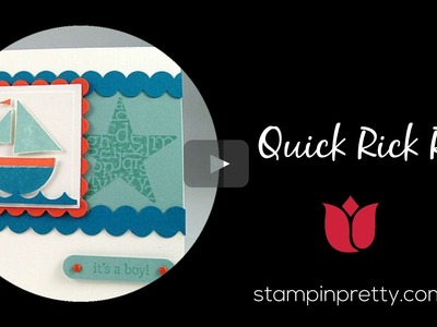Stampin' Up! Tutorial:  How to Create Quick Rick Rack